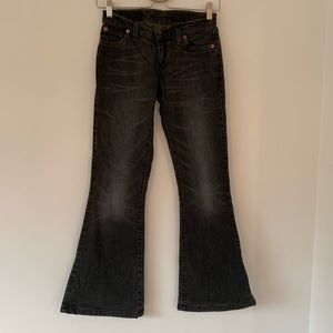 VINTAGE LEVI’S dark washed boot cut jeans